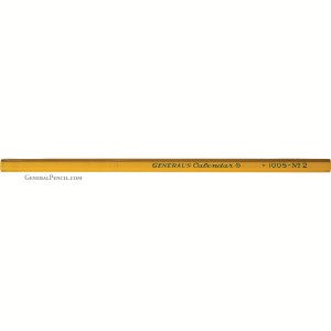 A close-up image of a yellow General's® Calendar™ No. 2 pencil. The pencil features black text indicating the brand, model, and hardness grade. The pencil is shown horizontally against a plain white background.