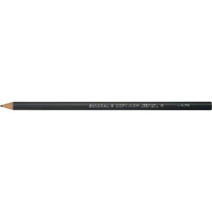 A Copying Pencil with a sharpened tip, dark grey wooden barrel, and "GENERAL'S COPYING MEDIUM 579" labeling, isolated on a white background.